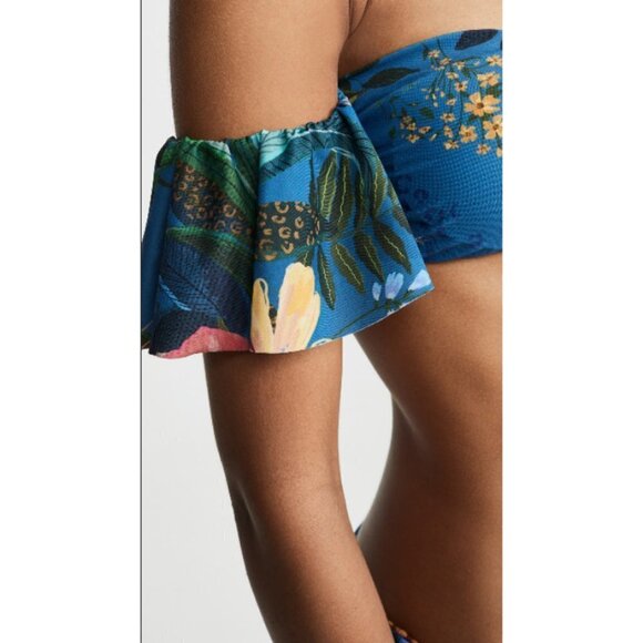 💕FARM RIO💕 Reversible Bandeau Strapless Bikini TOP XS NWT - Picture 16 of 16